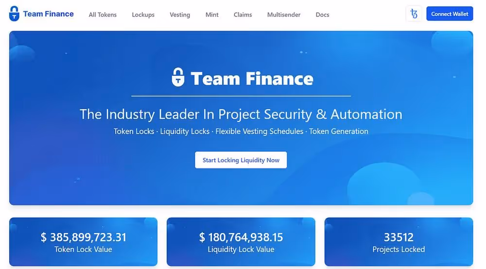 Team Finance Integrates Tezos: Creating a Token Project on Tezos Has Never Been Easier!, image 2