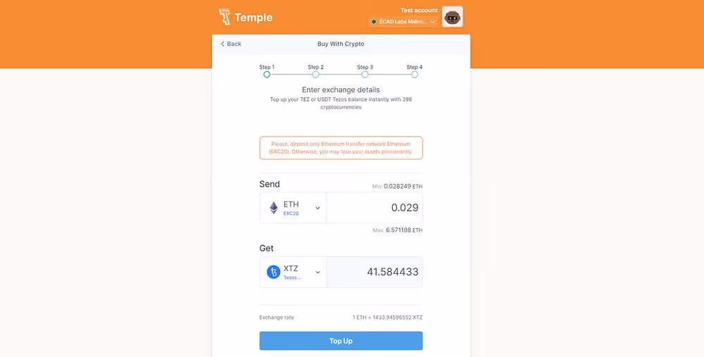 How To Swap ETH for XTZ Without a Centralized Exchange., image 4