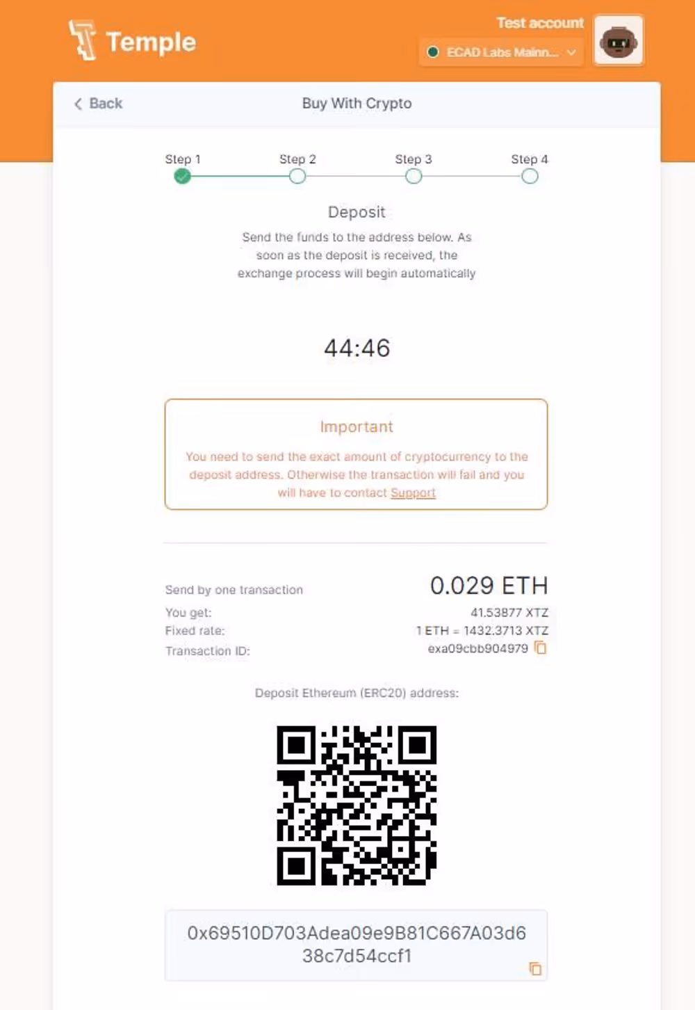 How To Swap ETH for XTZ Without a Centralized Exchange., image 5