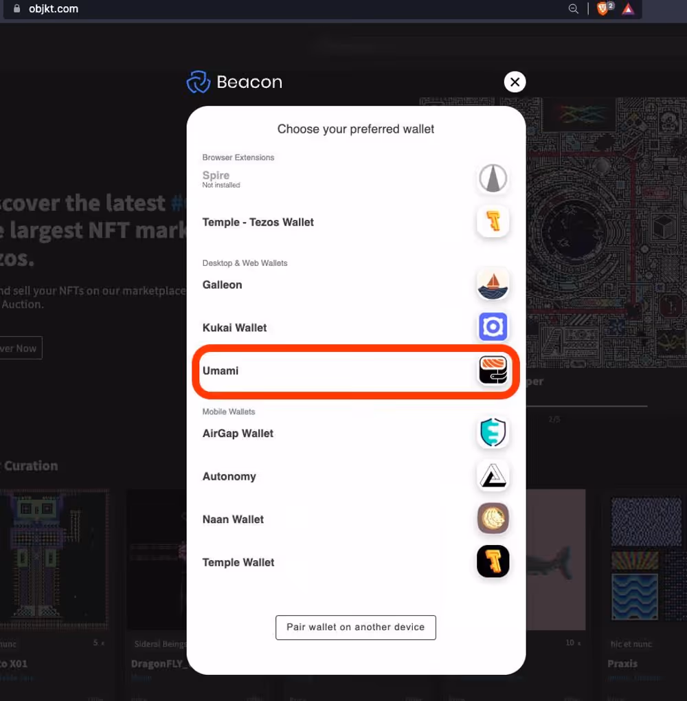 Umami - A Tezos Wallet from Nomadic Labs, image 3