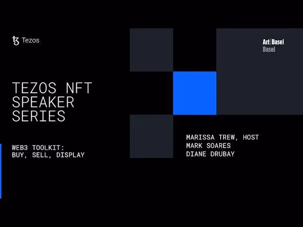 Web3 Toolkit Buy Sell Display Tezos x Art Basel - Basel 2022 image 1