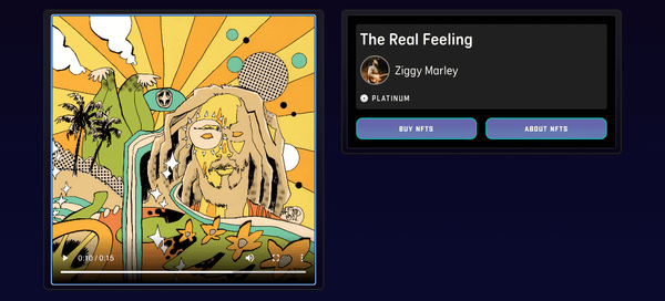 Ziggy Marley Drops NFT for Charity Fundraiser on Tezos with OneOf image 1