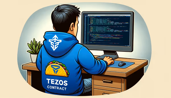 Developer Coding Cartoon