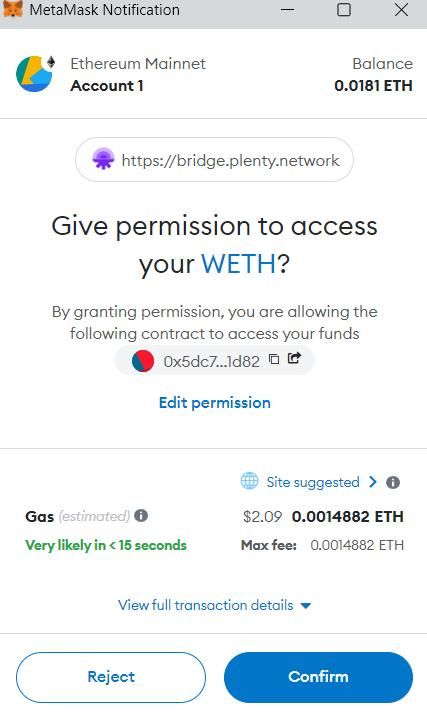 How To Swap ETH for XTZ Without a Centralized Exchange., image 12