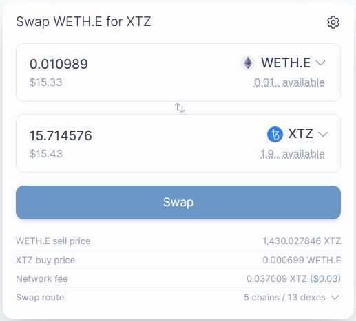 How To Swap ETH for XTZ Without a Centralized Exchange., image 17