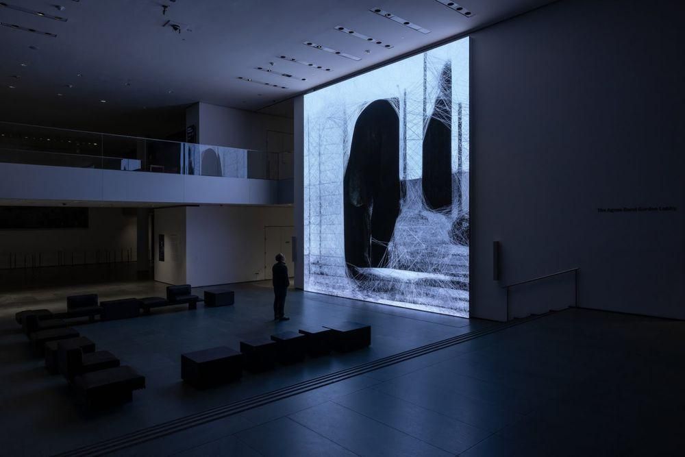 Installation view of Refik Anadol: Unsupervised